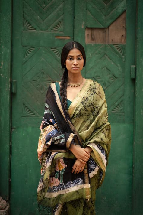 Batik Chanderi saree - Narmada- Meena – Kaisori