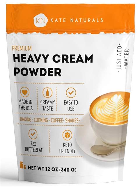 Amazon.com: Kate Naturals Heavy Cream Powder for Coffee & Heavy ...