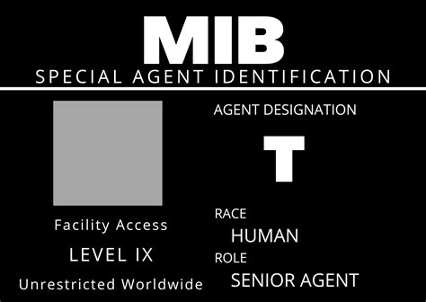 Men in Black ID Card