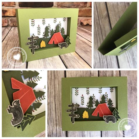 Image result for Handmade Shadow Box Card