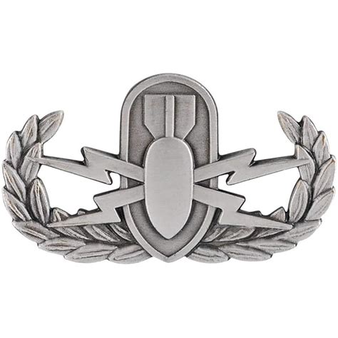 Buy Explosive Ordnance Disposal EOD Badge Silver Oxide Regulation Size ...