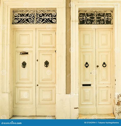 Traditional Exterior Door in Malta Stock Photo - Image of color ...