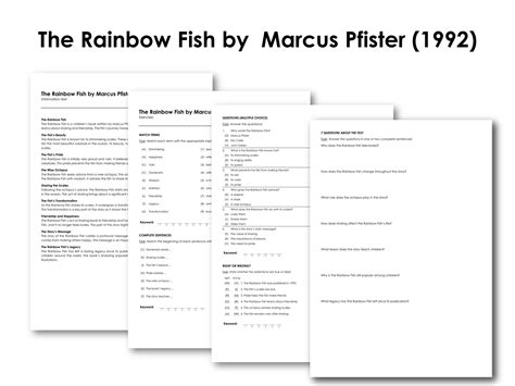 The Rainbow Fish by Marcus Pfister (1992) | Made By Teachers