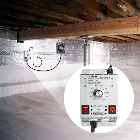 Buy Crawl Space Humidistat Controller, Briidea Dehumidistat and ...