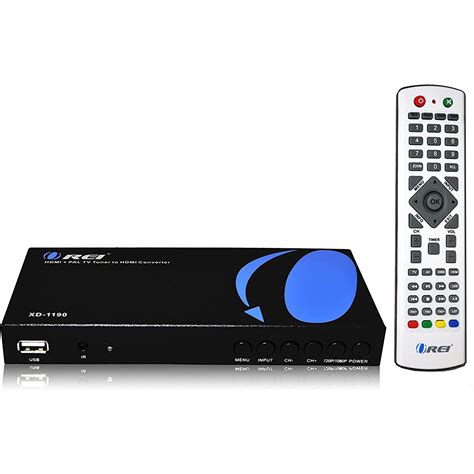 Buy OREI XD-1190 PAL HDMI/RCA to NTSC HDMI Converter Built in Analog TV ...