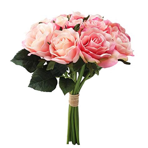 Buy Pure Home and Living Pink Artificial Rose Bouquet Online at Low ...