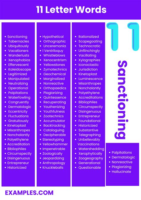 450+ 11 Letter Words, Meaning ,PDF