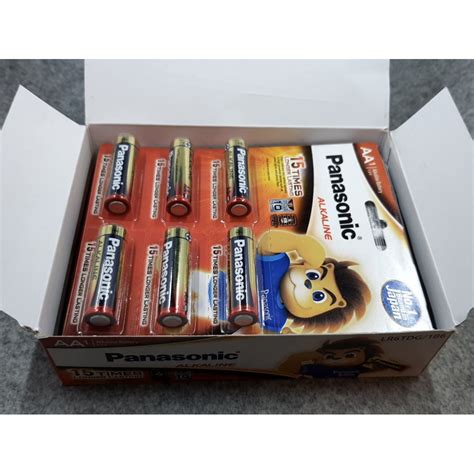 Panasonic Alkaline AA Batteries 1.5V, 30-Pack (LR6TDG/1B6), 10 Year ...