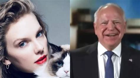 'Resting teddy bear face': Tim Walz's adorable live reaction to Taylor ...