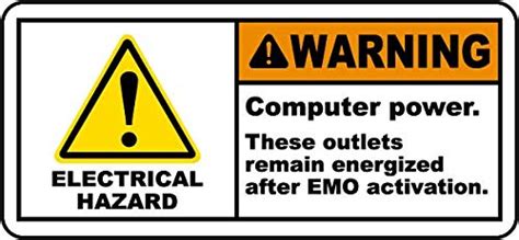 Buy Warning. Computer Power. These outlets Remain Energize After Emo ...