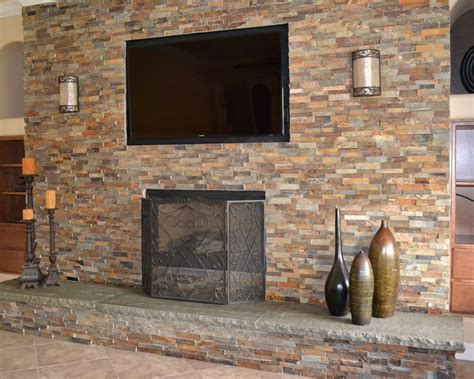 How To Install Stone Tile Around Fireplace at Corey White blog