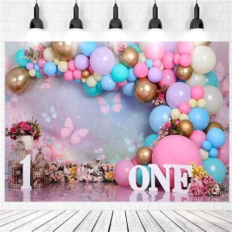 Amazon.com : Kate 7x5ft Sweet 1st Birthday Backdrops for Photography ...