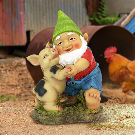 Design Toscano Happy as a Pig in Slop Gnome Statue & Reviews | Wayfair