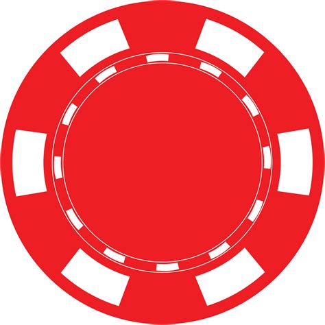 red poker chip on white background. single red casino chip symbol. flat ...