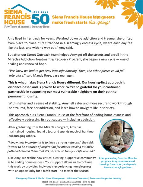 Hope Notes - Siena Francis House Newsletter