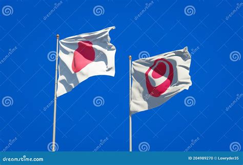 Okinawa Prefecture and Japan Flags Stock Illustration - Illustration of ...