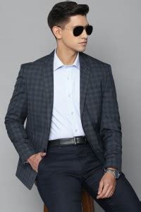 LOUIS PHILIPPE Checkered Single Breasted Formal Men Blazer - Buy LOUIS ...