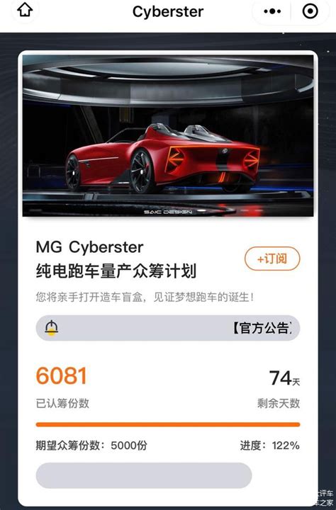 MG Cyberster预计售价将仅在20万元左右！_车家号_发现车生活_汽车之家