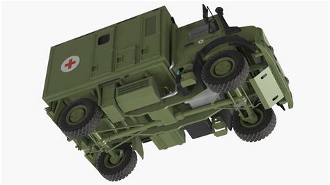 3D Mercedes Unimog 4023 Ambulance Vehicle model | 3D Molier International
