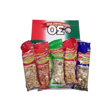 Buy Frito Lay Sabritas Cacahuates Peanuts Mix (Box 30 / 1.625-Ounce ...