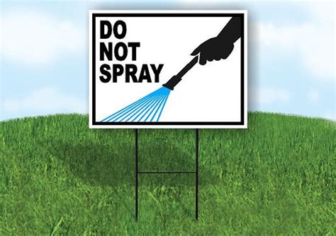 Do Not Spray Sign 的图像结果