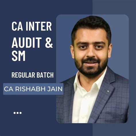 CA Inter Audit & SM | Regular Batch By CA Rishabh Jain – CA Point