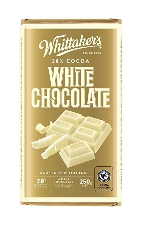 Whittakers 28% Cocoa White Chocolate Bar 250g : Amazon.in: Grocery ...