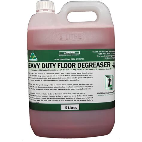 Heavy Duty Floor Degreaser – CBC Cleaning Products
