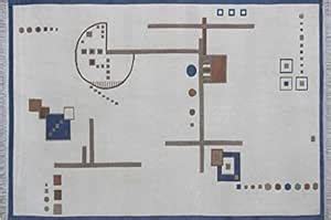 Buy Rugs Mart Hand Knotted Wool & Wool Blend White Akkaya Rug (170cm x ...