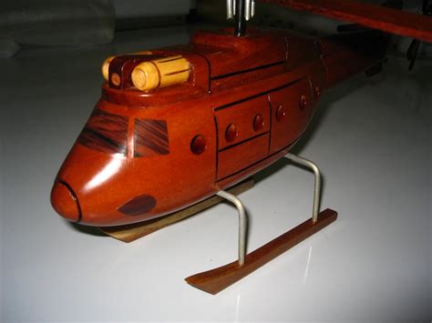 Minh xuan made in Vietnam Cougar Mk2 Hand Craft Wooden Model Helicopter ...