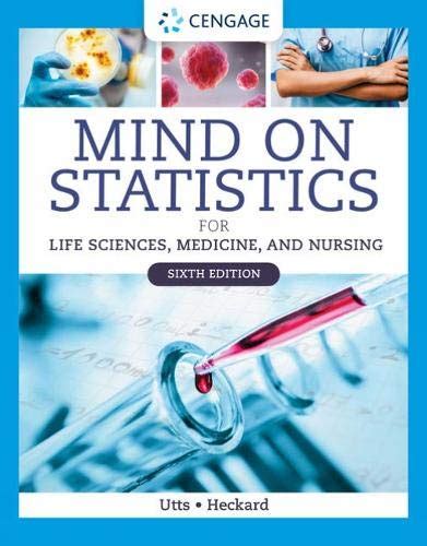 Mind on Statistics for Life Sciences, Medicine, and Nursing : Utts ...