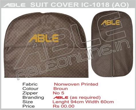 Coat and Blazer Cover - ABLE White Non-Woven With Transparent ...