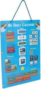 giftsrus My Daily Calendar Learning Board for Kids-Magnetic Educational ...
