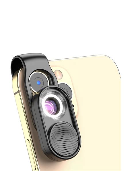 APEXEL Nano Zoom 100x Phone Micro Lens with LED Light for Smartphone ...