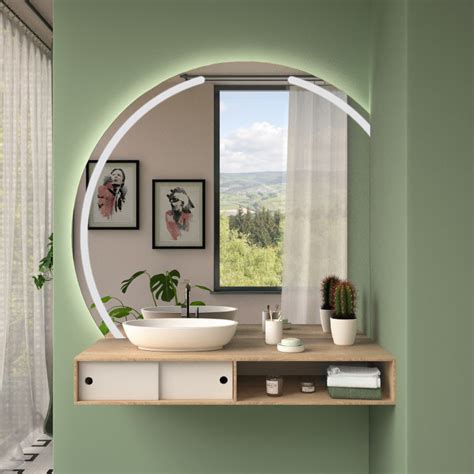 Runder LED Spiegel angeschnittenen - CROWN SK2