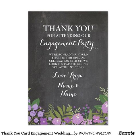 engagement party thank you notes