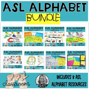 Image result for ASL Worksheets Bundle