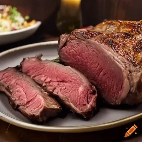 Delicious grilled prime rib steak