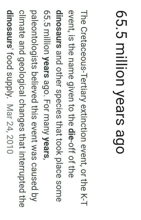 in which year the dinosaurs are died - Brainly.in