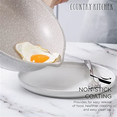CountryKitchen Country Kitchen Non-Stick Cast Aluminum Cookware Set ...