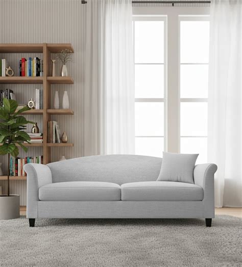 Buy Kimber 3 Seater Fabric Sofa - Lit Grey | Febonic Living