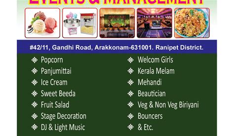 AS Events Management | Arakkonam