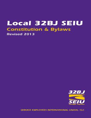 Bylaws - 32BJ SEIU - Seiu32bj - Fill and Sign Printable Template Online