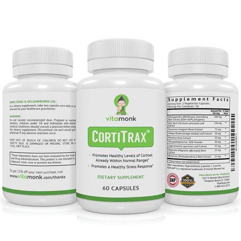 Mua VitaMonk CortiTrax Natural Cortisol Blocker - Doctor Formulated ...