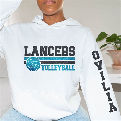 Personalized Volleyball Long Sleeve Tees, Sweatshirts & Hoodies With ...