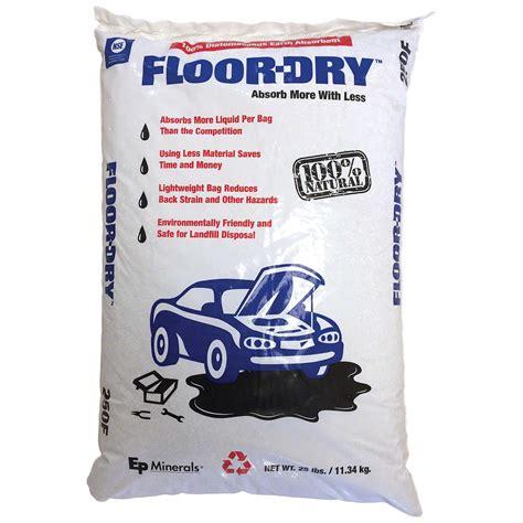 EP Minerals® Floor-Dry™ Absorbent - 25 lb. | Inland Supply Co. Inc.