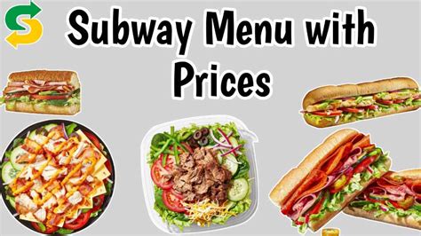 Subway Menu Options 的图像结果
