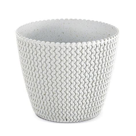 Doniczka Osłonka Domowa 13 Cm Na Stół Parapet Do Domu Biała | home&you