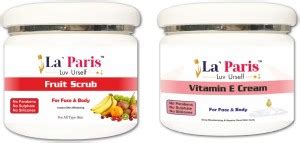 La' Paris Fruit Scrub 450gm With Vitamin E Cream 450gm Price in India ...