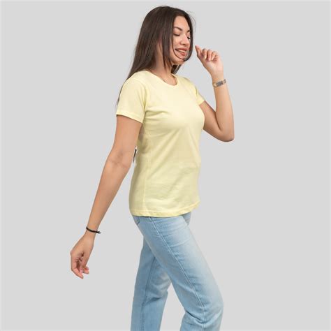 Lovely Lemon Solid T-shirt for Women – GlamZei